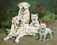 dog portrait completed