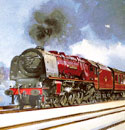 Oil Painting of the Stanier Duchess Train